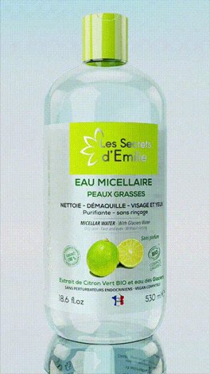 Eau micellaire peaux grasses Citron Vert